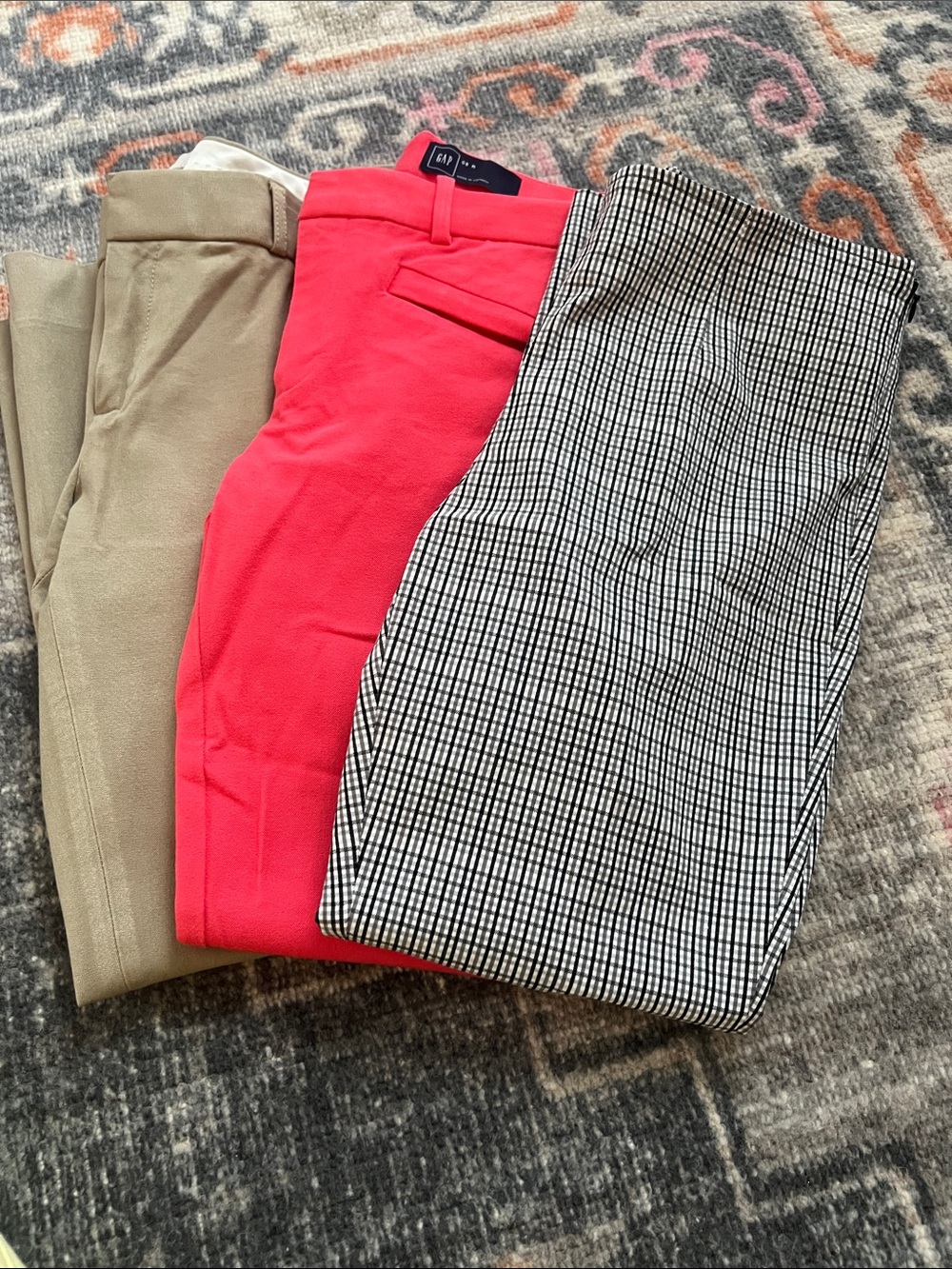 Bundle of 3, size 8 women pants stretch ankle pants .3 great brands